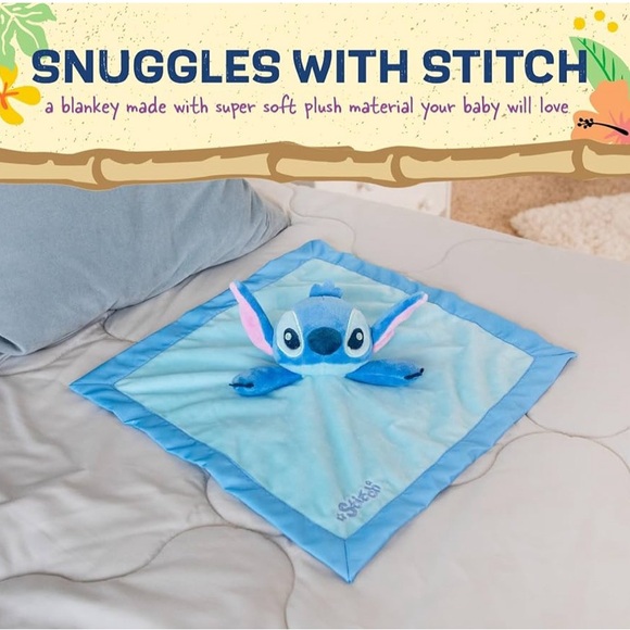 Baby Lilo and Stitch blanket Snuggle Toy Stuffed Animal for Newborn Infants - Picture 1 of 3